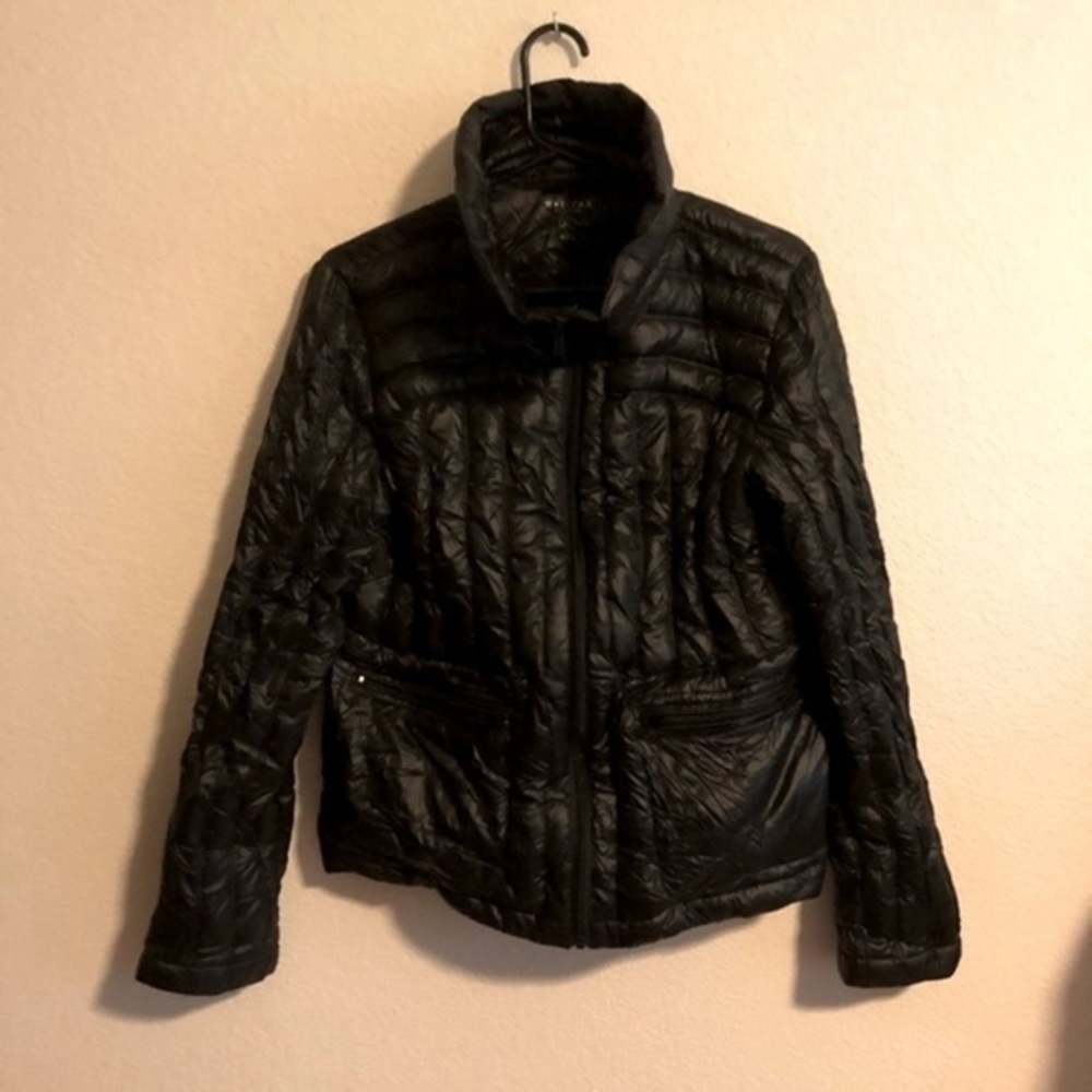 Halifax Traders Packable Puffer Jacket Size Large Black